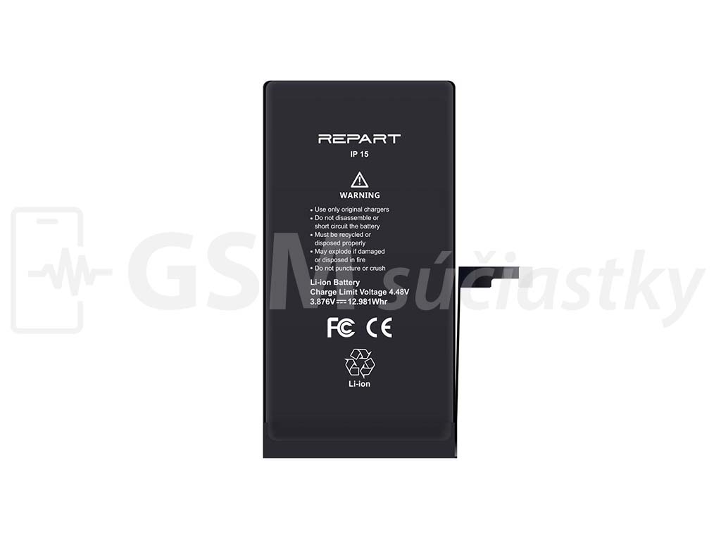 Batéria REPART iPhone 15 - 3349mAh