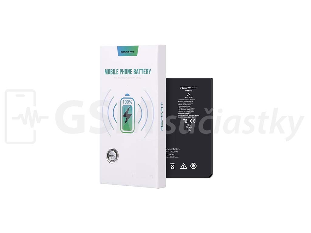 Batéria REPART iPhone 15 Pro - 3274mAh