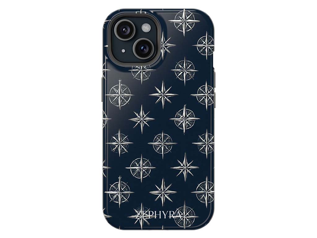 Navy Compass - iPhone 13 Mini Kryt