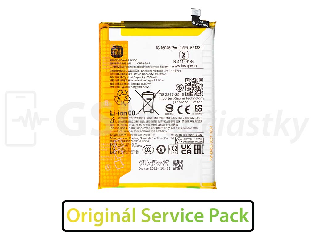 Originál batéria BN5Q pre Xiaomi Redmi 13C, Poco C65