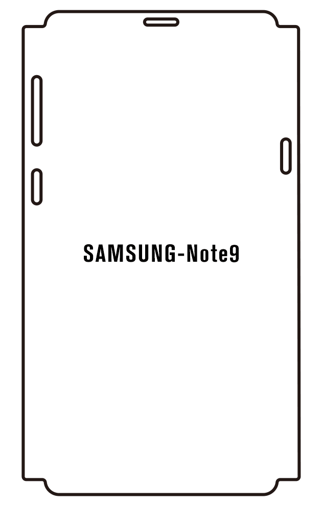 Samsung Note9 Predná Hydrogél ochranná fólia Predná časť a rám, Anti-Spy (Privacy)