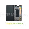 Samsung G973 Galaxy S10 LCD displej + Dotykové sklo a Rám Originál black