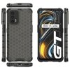 Honeycomb ochranný zadný kryt pre Realme GT Čierny Transparentný 2