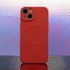 Silikónový kryt s magnetickým nabíjaním Apple iPhone 15 Pro, Červený