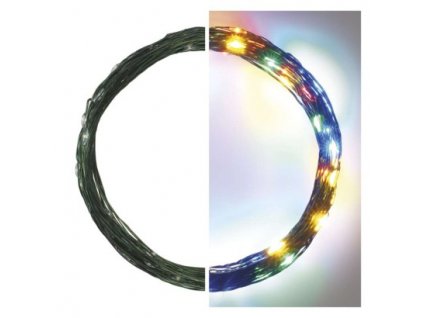 EM D3AM02 LED vánoční nano řetěz zelený, 7,5 m, venkovní i vnitřní, multicolor, časovač