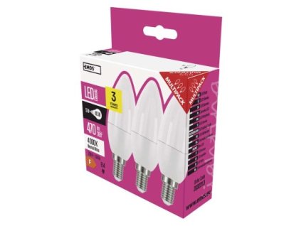 EM ZQ3221.3 LED žárovka Classic Candle 6W E14 neutrální bílá