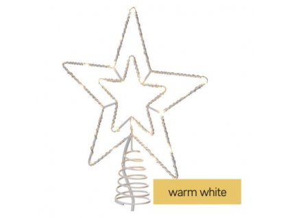 EM D1ZW01 Standard LED spojovací vánoční hvězda, 28,5 cm, venkovní i vnitřní, teplá bílá