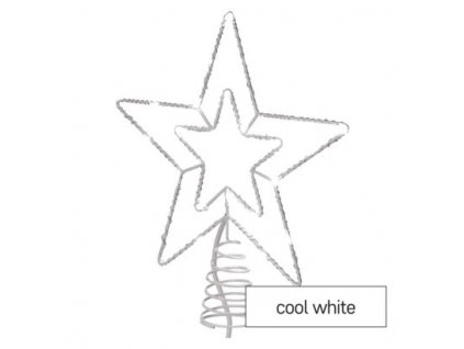 EM D1ZC01 Standard LED spojovací vánoční hvězda, 28,5 cm, venkovní i vnitřní, studená bílá