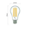 EM Z74290 LED žárovka Filament A67 17W E27 teplá bílá