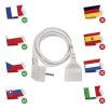 EM P0111 Prodlužovací kabel 1,5 m / 1 zásuvka / bílý / PVC / 1 mm2