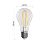 EM ZF5140 LED žárovka Filament A60 5,9W E27 teplá bílá