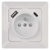 EM A6000.4 Zásuvka s USB A+USB C., bílá