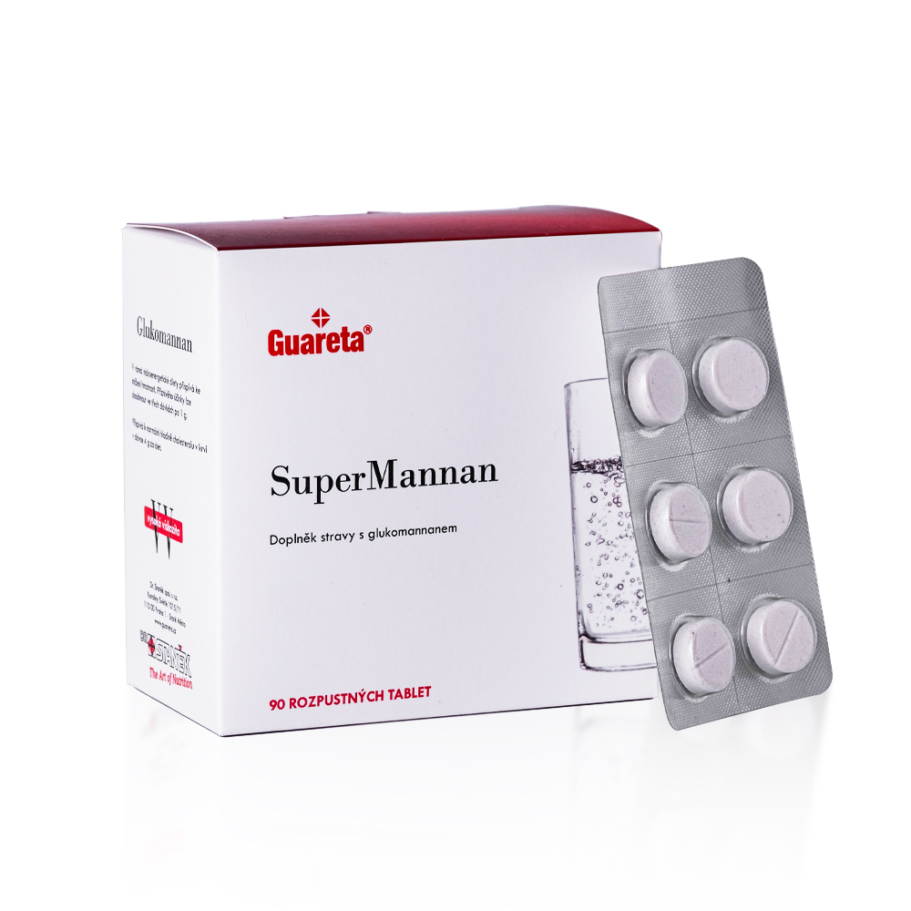 Glukomannan ve formě rozpustných tablet