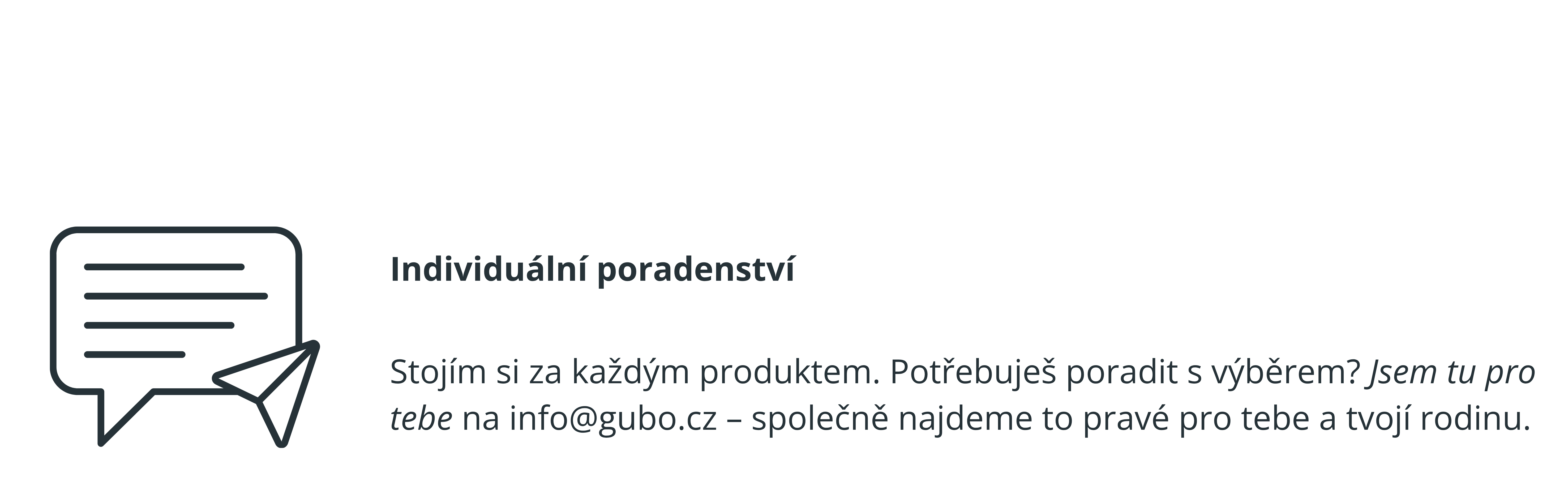 Objev šetrnou péči vyvinutou lékařkou, produkty pro ekzematiky a eko-friendly doplňky. Doprava zdarma od 500 Kč. Stojím si za každým produktem. Potřebuješ poradit s výběrem? Jsem tu pro tebe na info@gubo.cz – společně najdeme to pravé pro tebe a tvojí rod