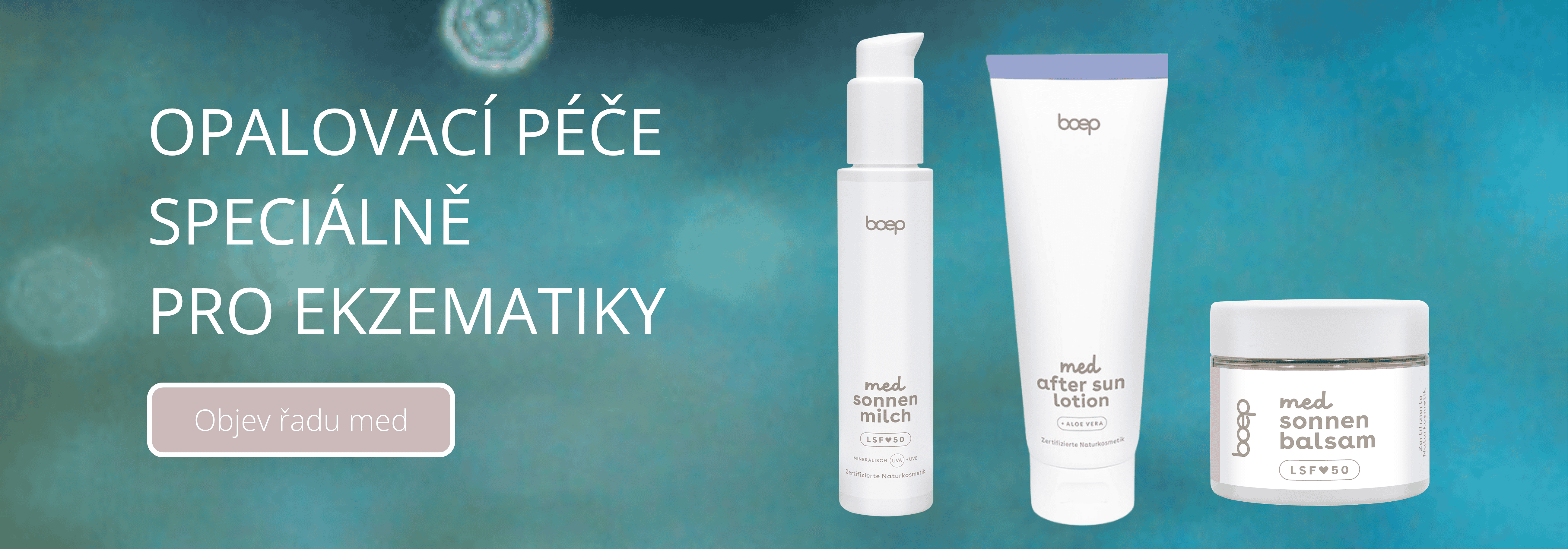 Medicínská kosmetika – kosmetika vyvinutá lékařkou přímo pro potřeby ekzematiků. Ucelená péče.