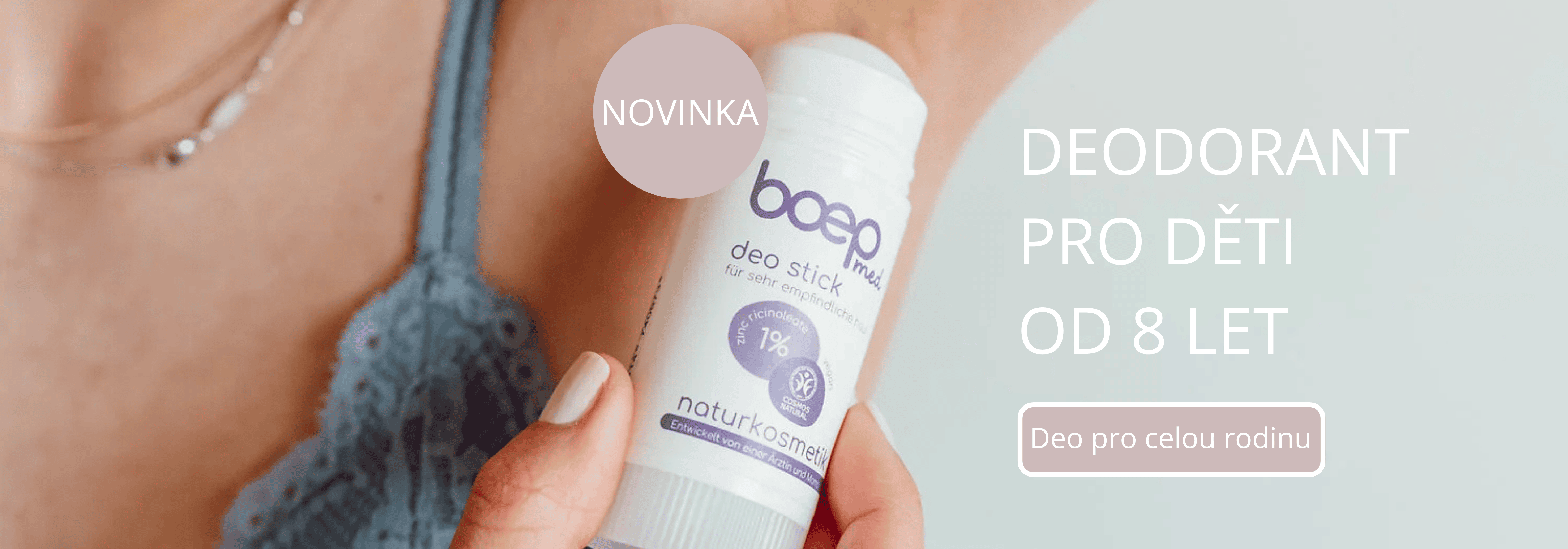 Přírodní deodorant pro děti od 8 let bez hliníkových solí a alkoholu