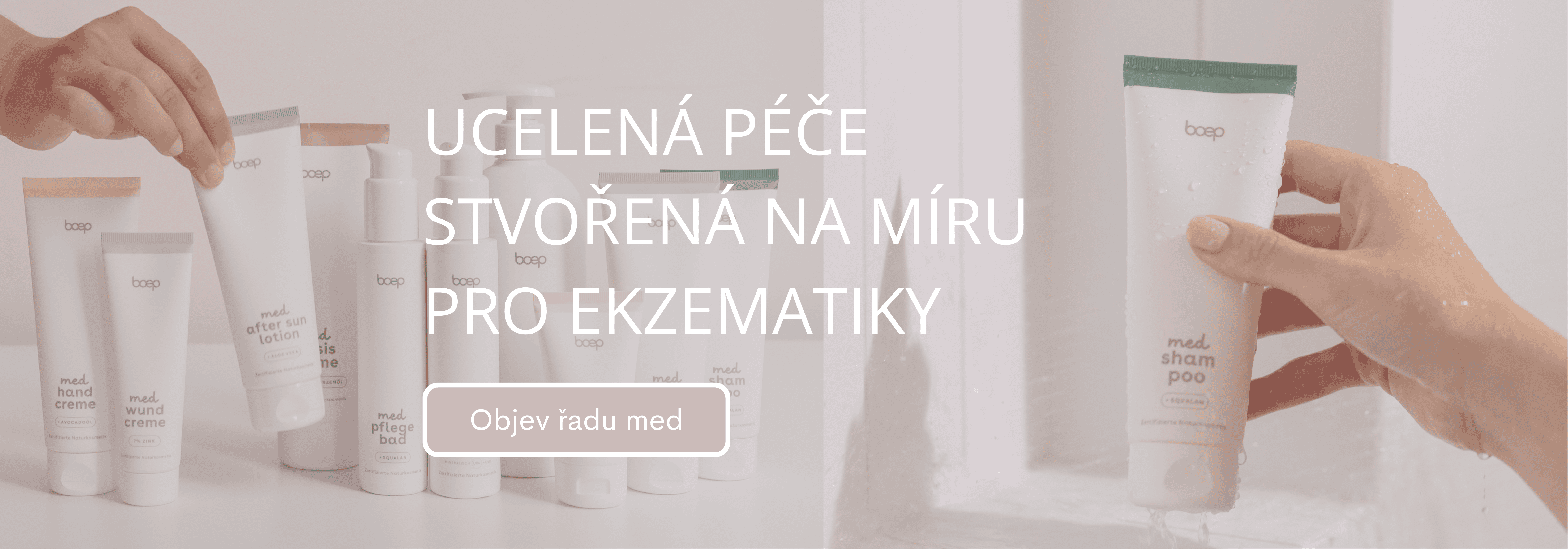 Medicínská kosmetika – kosmetika vyvinutá lékařkou přímo pro potřeby ekzematiků. Ucelená péče.