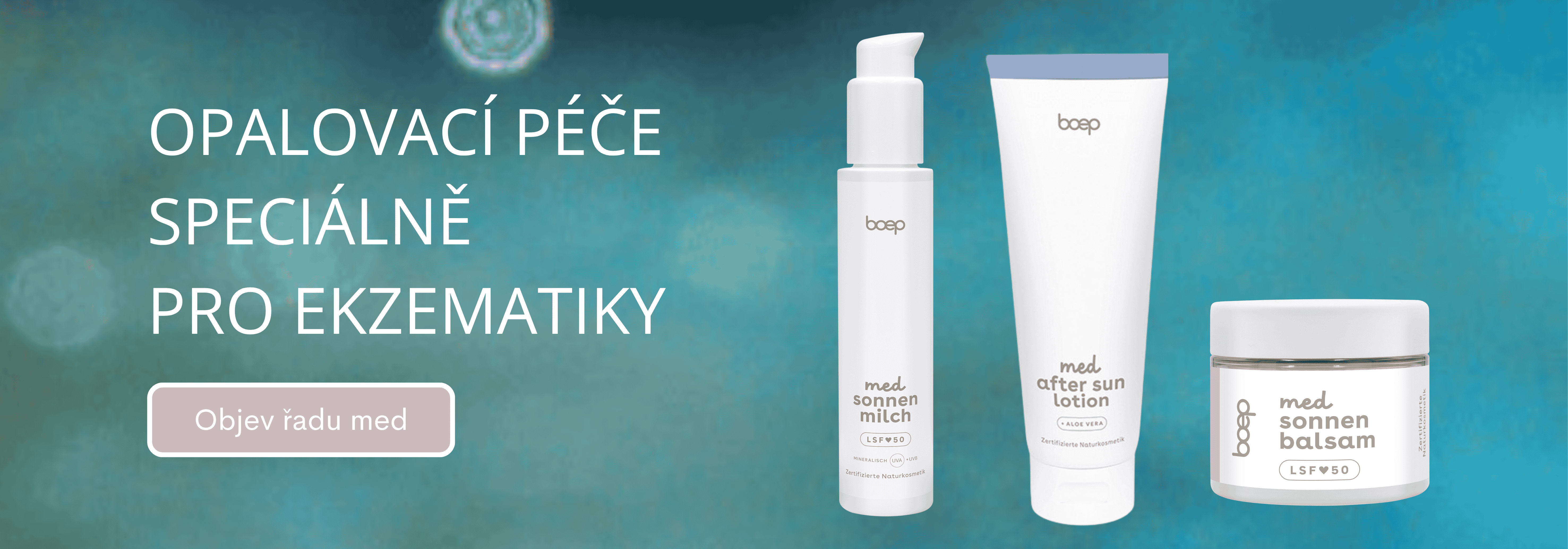 Medicínská kosmetika – kosmetika vyvinutá lékařkou přímo pro potřeby ekzematiků. Ucelená péče.