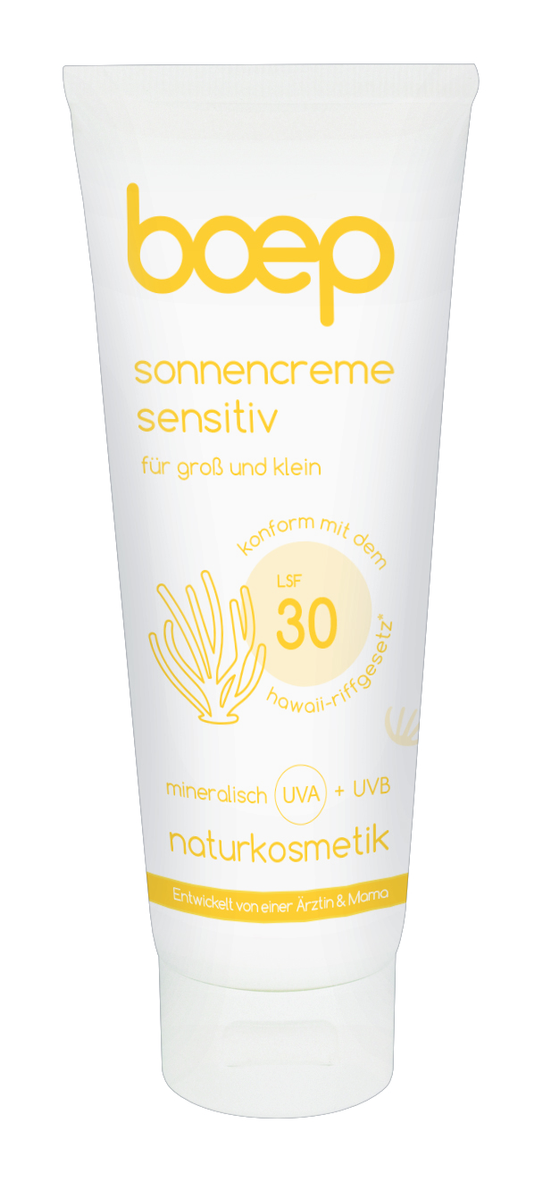 4280001383531__boep_sonnencreme_LSF30_sensitiv_front_V06__jpg_300dpi_mitPfad