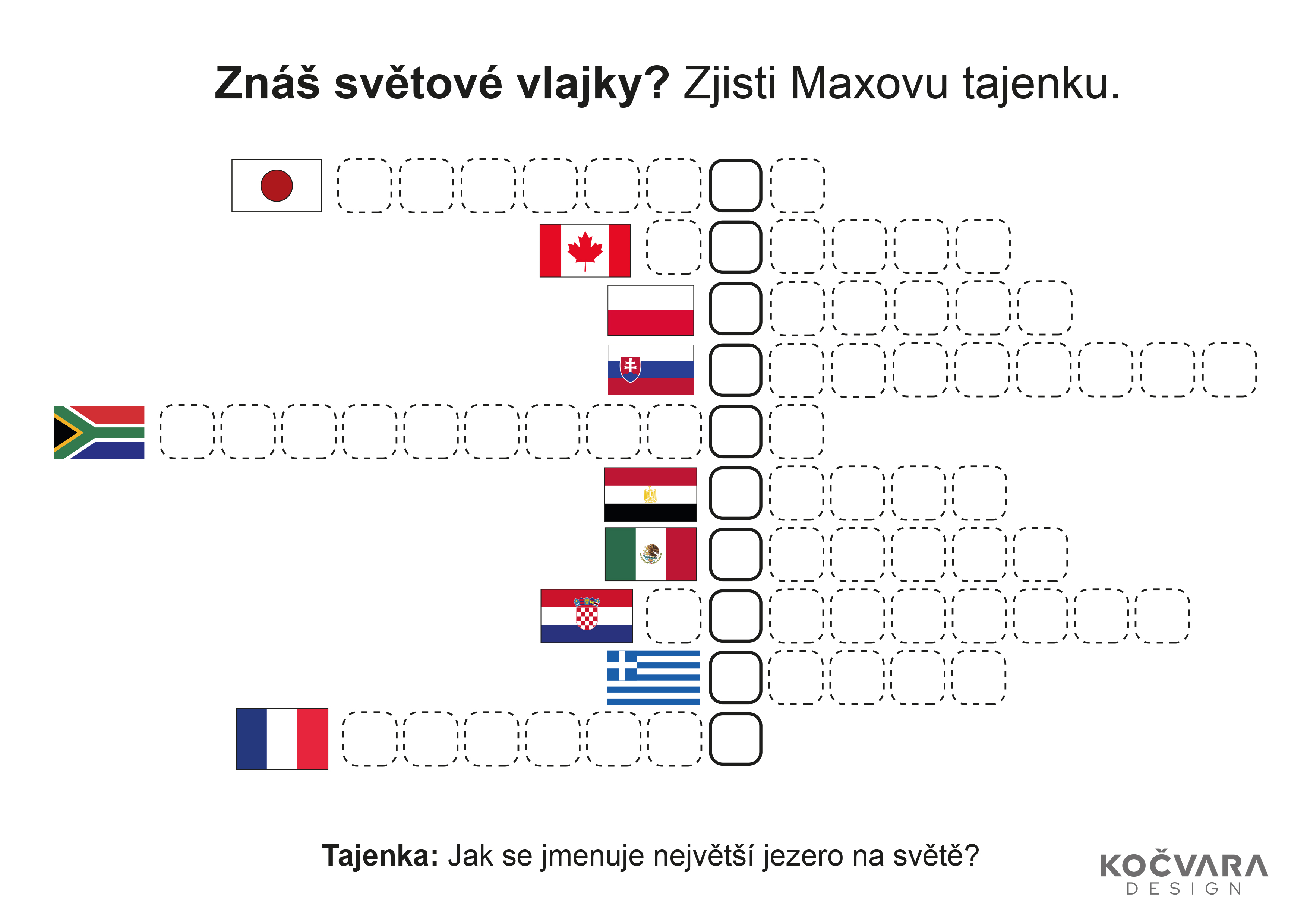 Křížovky pro malé cestovatele zdarma ke stažení