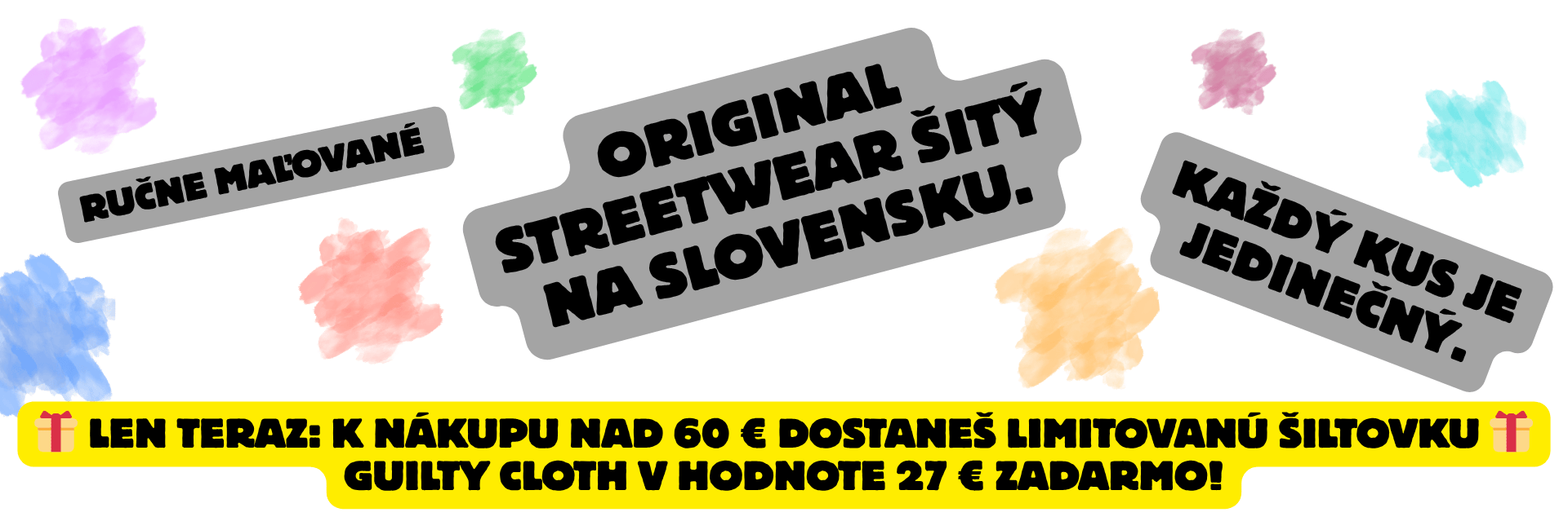 Originál streetwear šitý na Slovensku. Každý kus je jedinečný. Ručne maľované