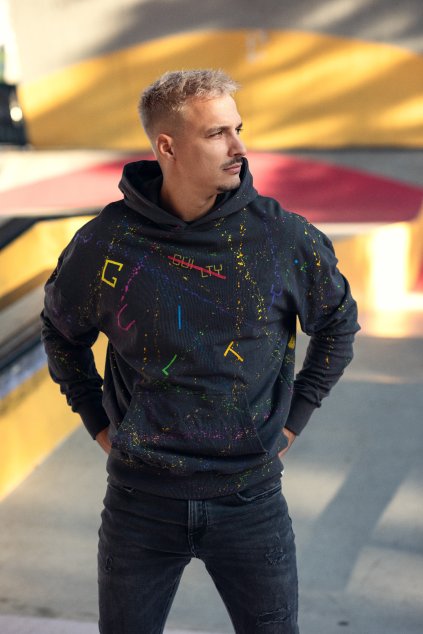 pánska mikina šedej farby