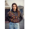 šedá dámska mikina oversize žltá