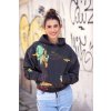 šedá dámska mikina oversize