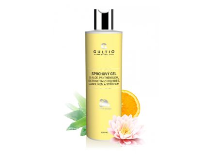 sprchovy gel sophie s aloe panthenolem extraktem z orchidee lanolinem a stribrem