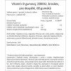 Vitamín D gumový, 2000IU, broskev,