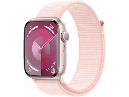Watch Apple Watch Series 9 GPS 45mm Pink Aluminium Case with Sport Loop - Light Pink EU