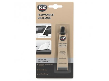 K2 FLOWABLE SILICONE 21g - silikonové těsnění autoskel a reflektorů