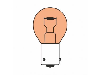 Žárovka 12V PY21W BaU15s ORANGE box