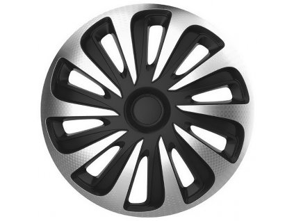 Kryty kol 15" CALIBER Carbon (sada) silver/black