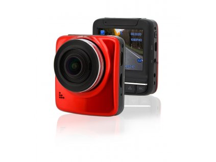 Kamera do auta Full HD 2,4" červená GPS