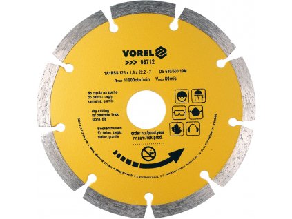 Kotouč řezný diamantový 125 x 22,2 x 1,8 mm segmentový