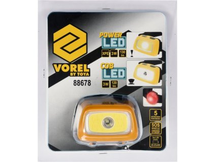 Svítilna čelovka LED XPE CREE 3W + COB LED 3W