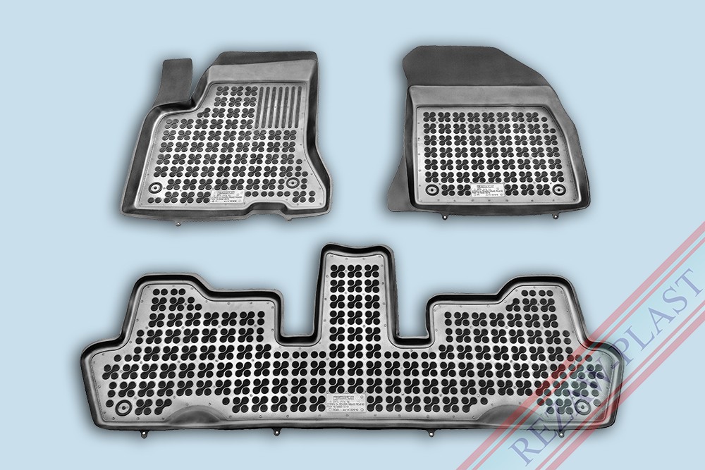Rezaw Plast Gumové koberce Citroen C4 GRAND PICASSO 2006-2013 se zvýšeným okrajem