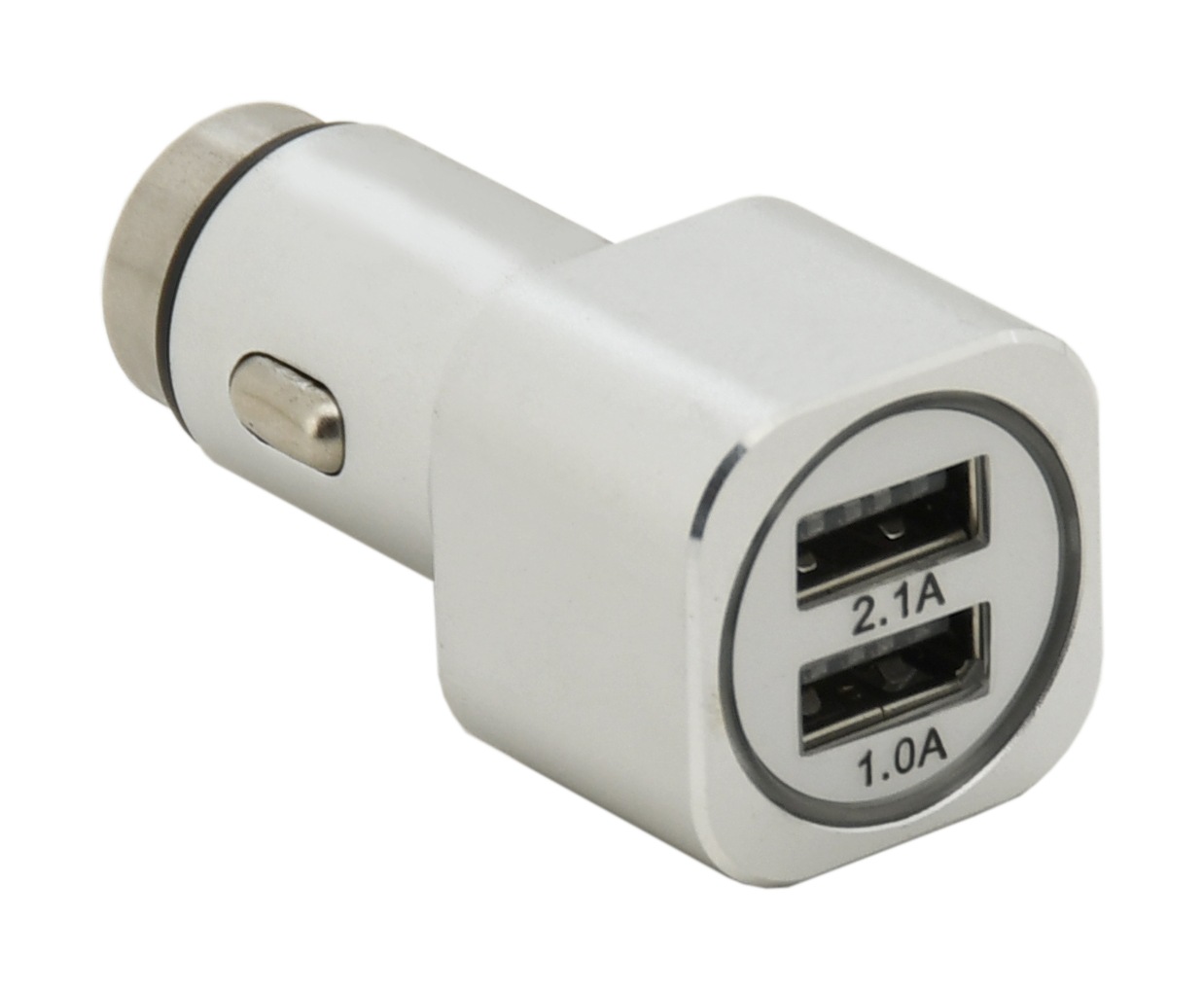 Compass Zástrčka 2xUSB 5V (1,0+2,1A) 12/24V METAL