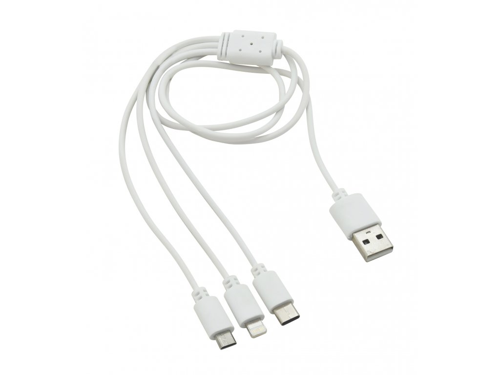 Compass Nabíjecí USB kabel 3in1 (micro USB, iPhone, USB C)