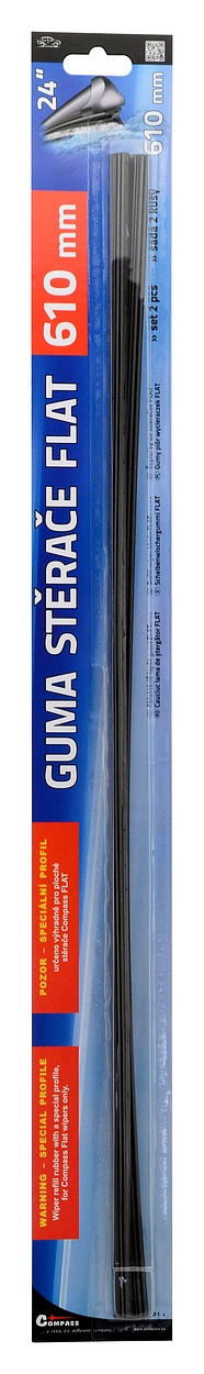 Compass Guma stěrače FLAT 610 mm 2ks