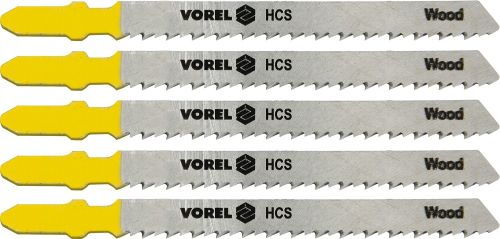 Vorel List do přímočaré pily 100 mm na dřevo TPI10 5 ks