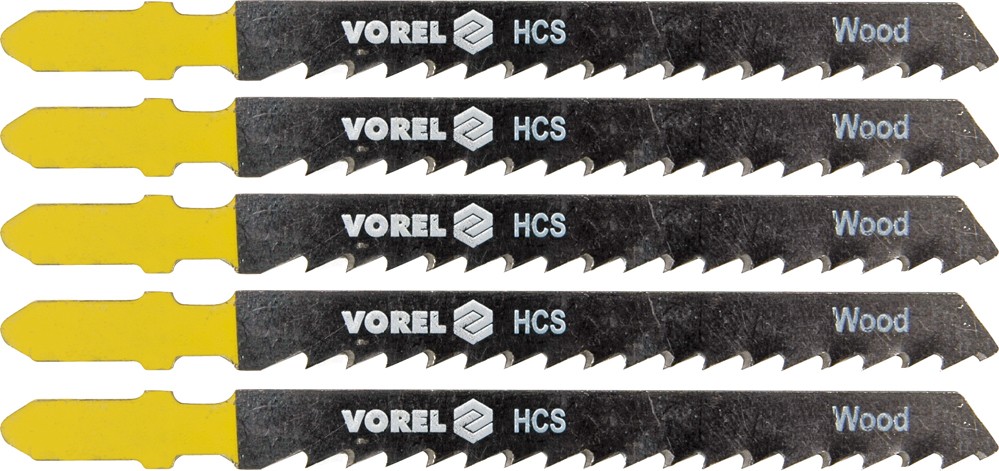 Vorel List do přímočaré pily 100 mm na dřevo, plast a dřevotříska TPI8 5 ks