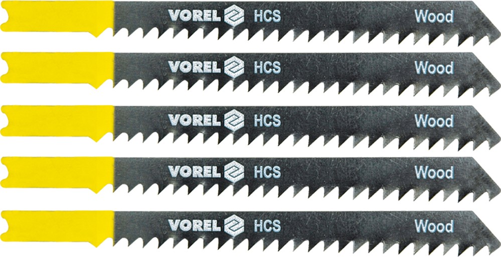 Vorel List do přímočaré pily 100 mm na dřevo TPI6 5 ks