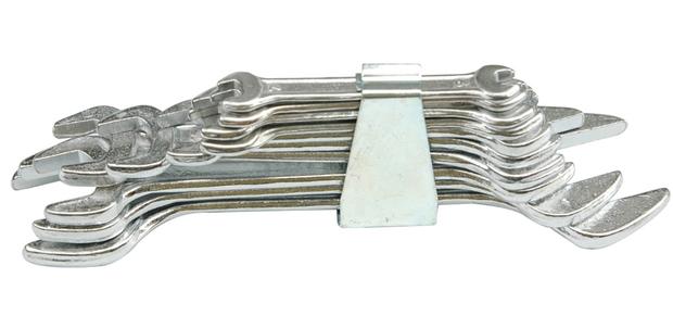 Vorel Sada klíčů plochých 8 ks 6 - 22 mm spona