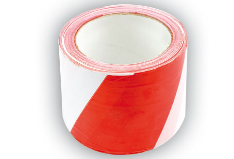 Vorel Páska výstražná červenobílá 75 mm x 100 m