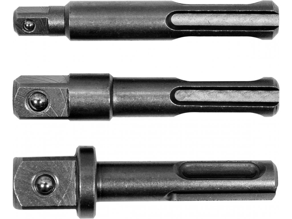 YATO Sada adaptérů SDS+ 1/4", 3/8", 1/2"