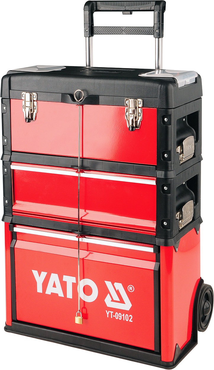 YATO Vozík na nářadí 3 sekce, 1 zásuvka