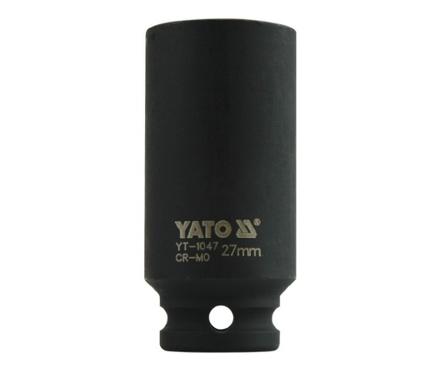 YATO Nástavec 1/2" rázový šestihranný hluboký 27 mm CrMo