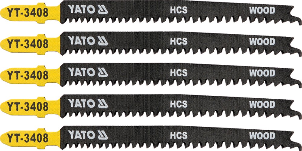 YATO List pilový do přímočaré pily na dřevo typ T 13-8TPI sada 5 ks